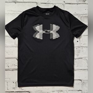 Under Armour Youth Black Loose Fit Heatgear T-shirt